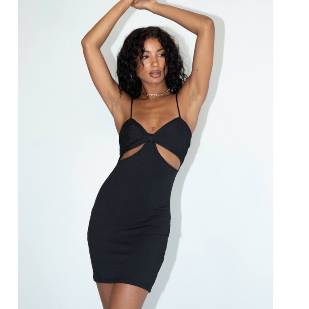 Princess Polly SILAS MINI DRESS BLACK